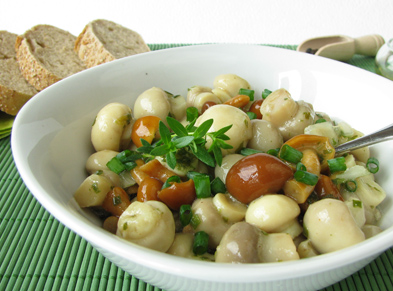 Mushroom and Mustard Seed Salad